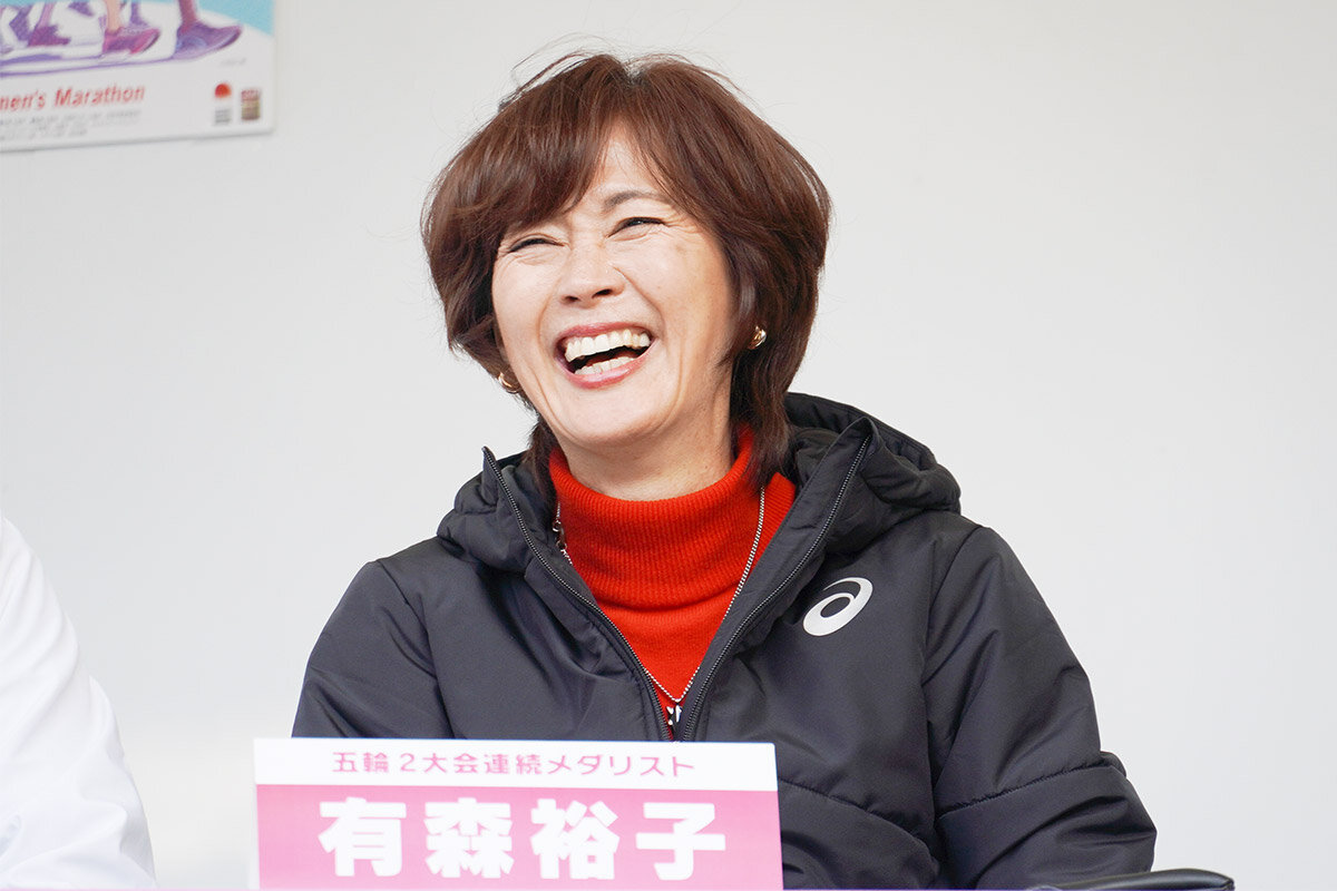 現役時代は五輪2大会連続メダルを獲得、現在は日本陸連会長をつとめる有森裕子さん（2026年1月・大阪市内）