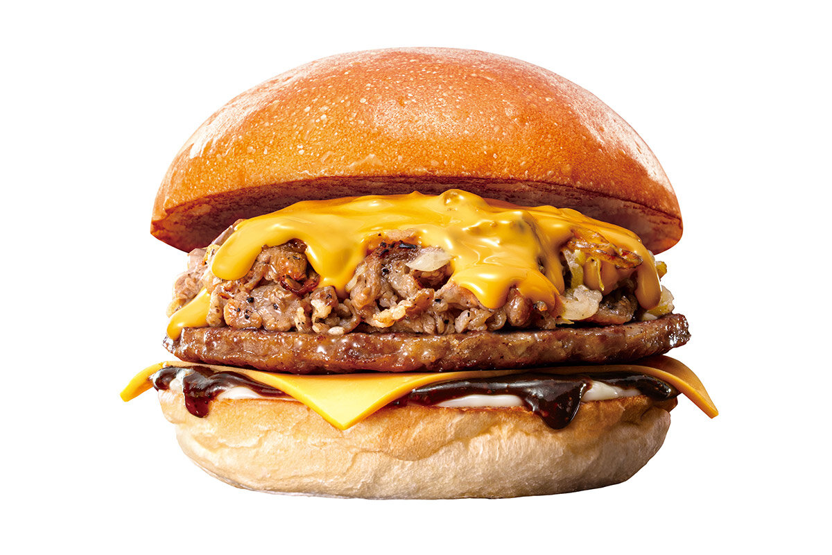 2月4日（水）から期間限定で販売されるロッテリアの「フィリーチーズステーキバーガー」（620円・税込）