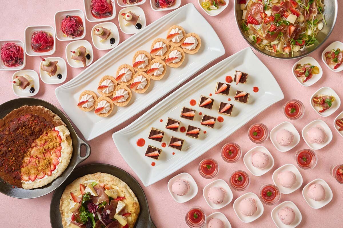 ホテルヴィスキオ大阪　イタリアンキッチン「ヴェルデ カッサ」の「ごほうびランチブッフェ ～肉×いちご～」