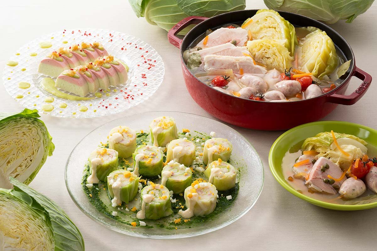 「ザ・ブラッスリーブッフェ～シェフのひと手間が光る 地元と素材の豊かな時間～」の2月限定「松波キャベツメニュー」