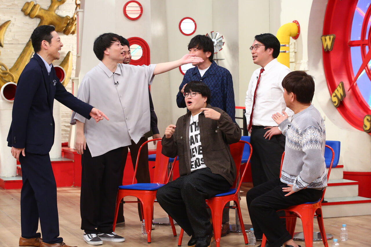 上段左から）しずる / おしみんまる 下段左から）ライス / FUJIWARA・藤本敏史