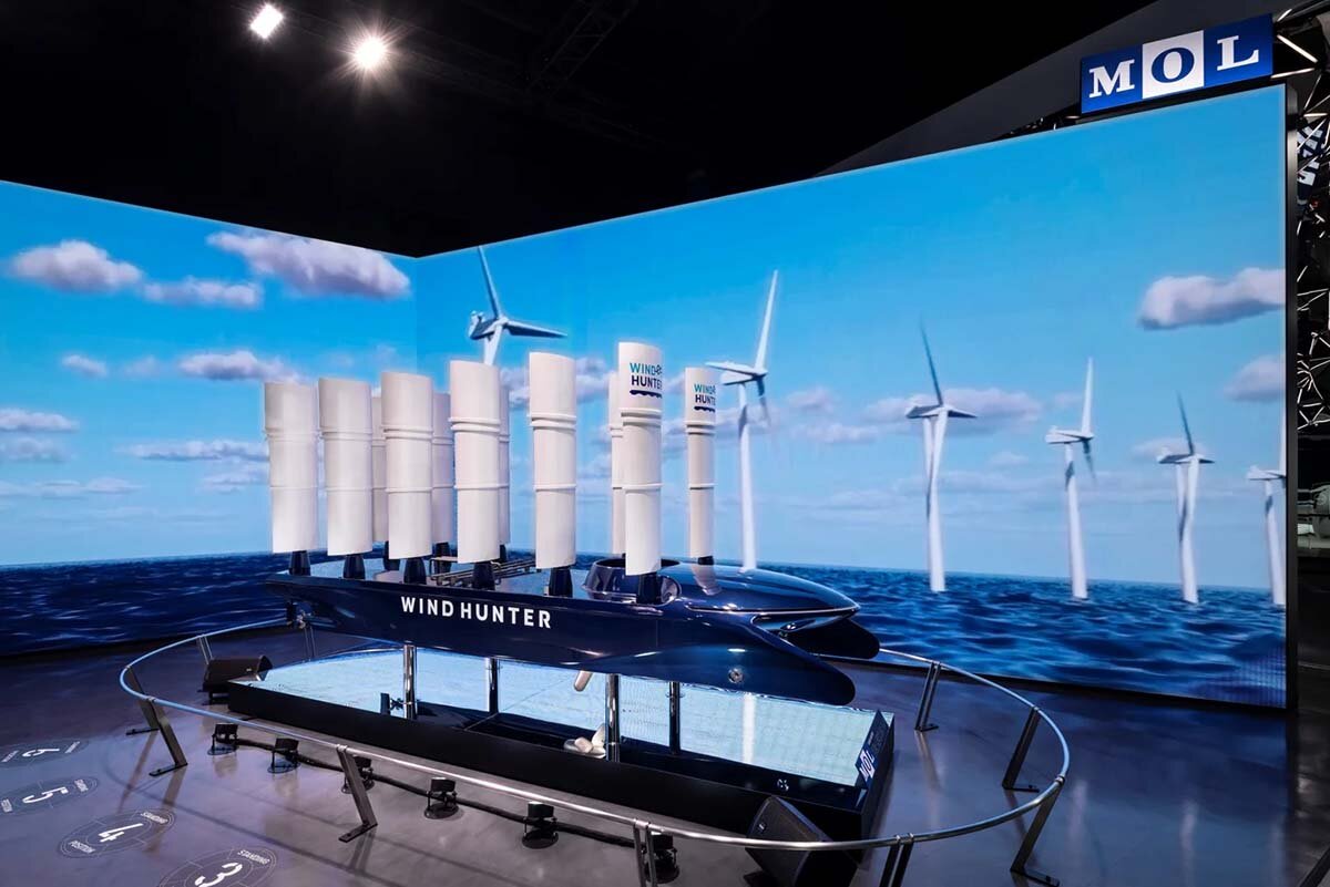 万博会場で展示された「ウインドハンター」模型のイメージ