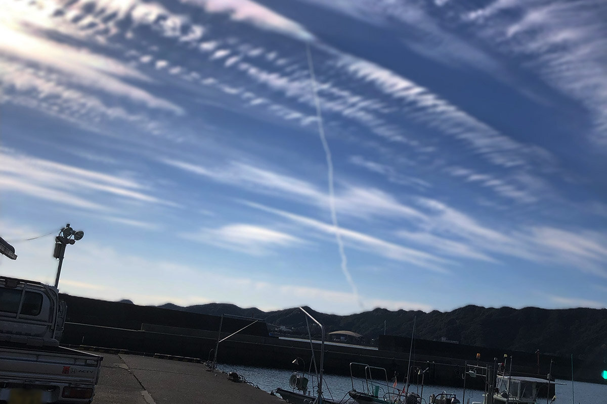 2025年のロケット打ち上げの様子（那智漁港にて）