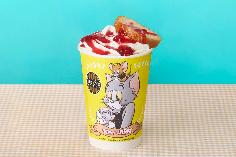 紅茶の豊かな香りとストロベリーの甘酸っぱさが広がる「＆TEA さくさくラスクのストロベリーロイヤルミルクティー」（HOT/ICED、Tall750円のみ）「トムとジェリー」2026年版タリーズコラボ