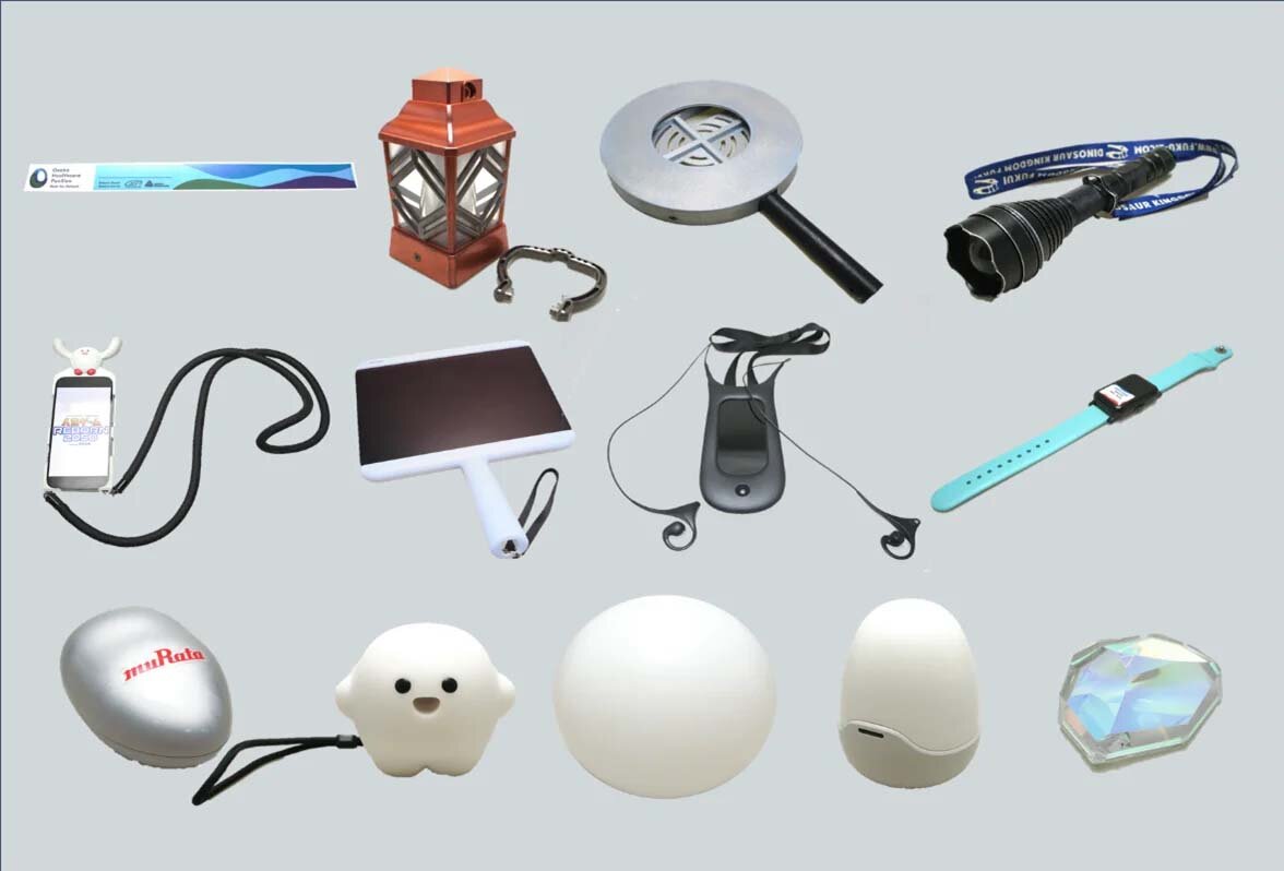 新収資料展「万博体験のパートナー、手持ちデバイス展」で展示予定のデバイス