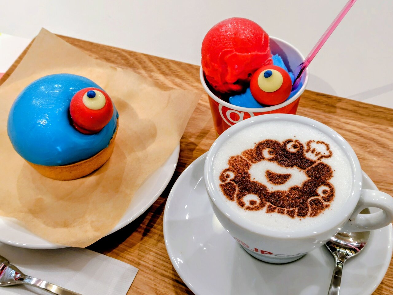 全部注文したくなるかわいいメニュー（２月16日、大阪市北区）