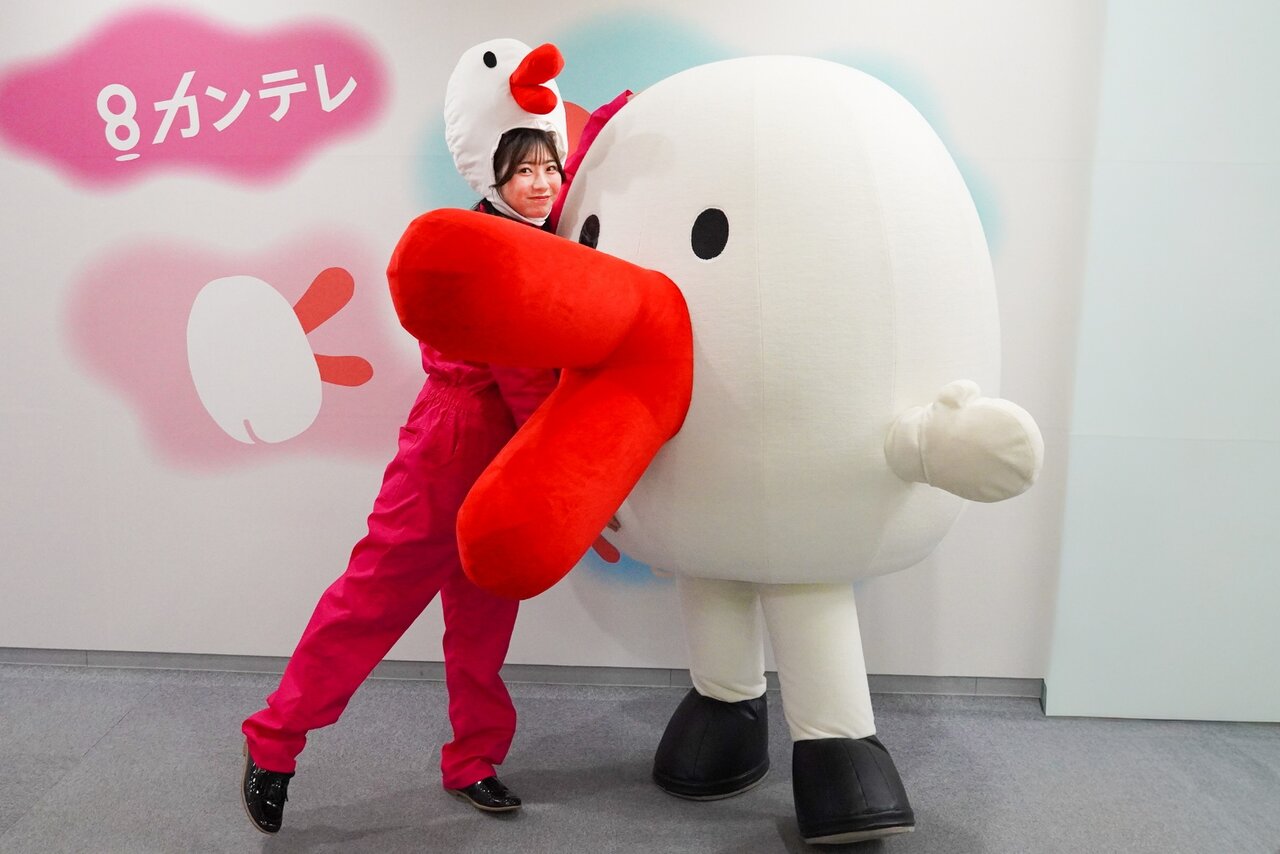 田中友梨奈アナウンサー、ハチエモン