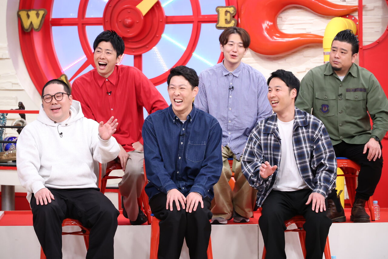 上段左から）コットン・西村真二 / CITY・小野竜輔 / 大自然・ロジャー 下段）ネルソンズ