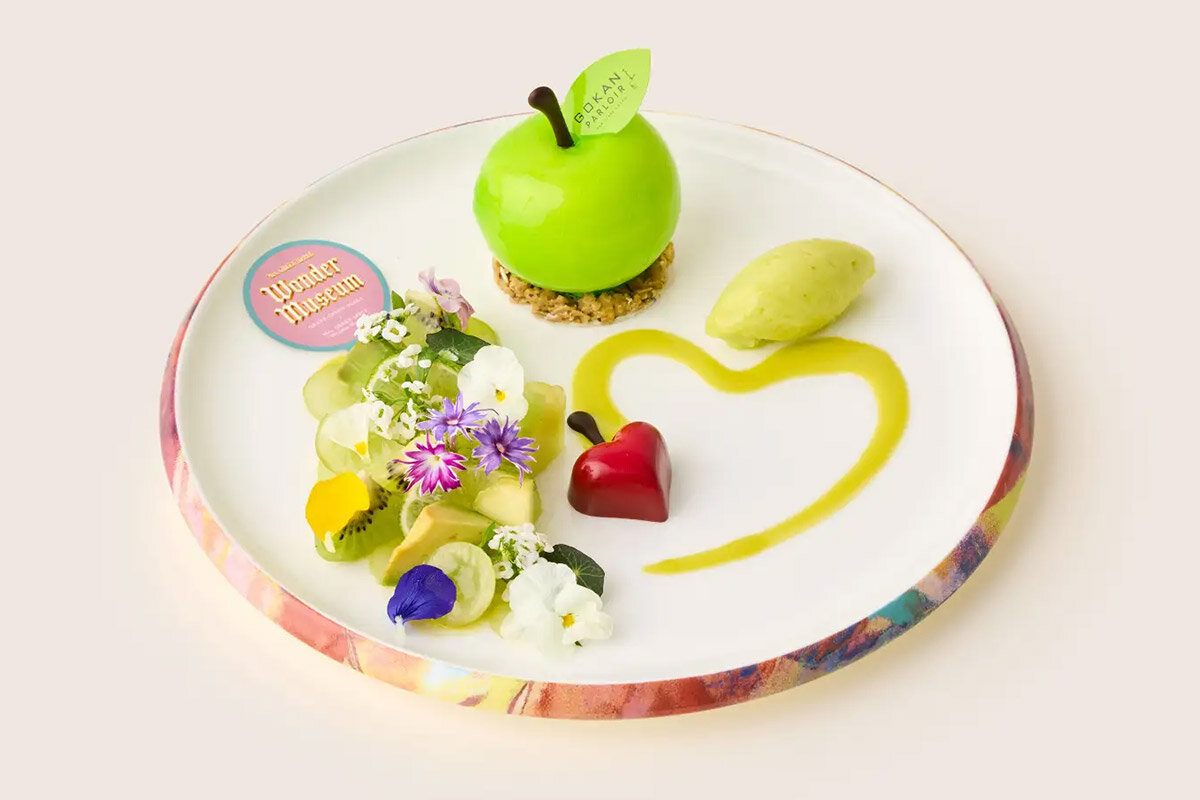 「GOKAN PARLOIR」（南館2階）とのコラボメニュー「グリーンアップルプレート」（2,585円・税込）