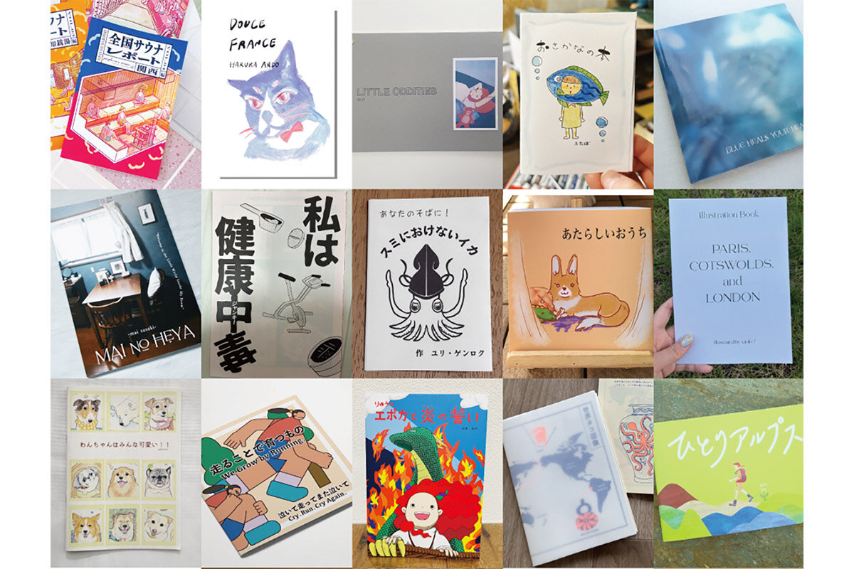 イベント『ZINE LOVER』では、38人の作家による「ZINE」の展示、42人の作家による直接販売が予定されています
