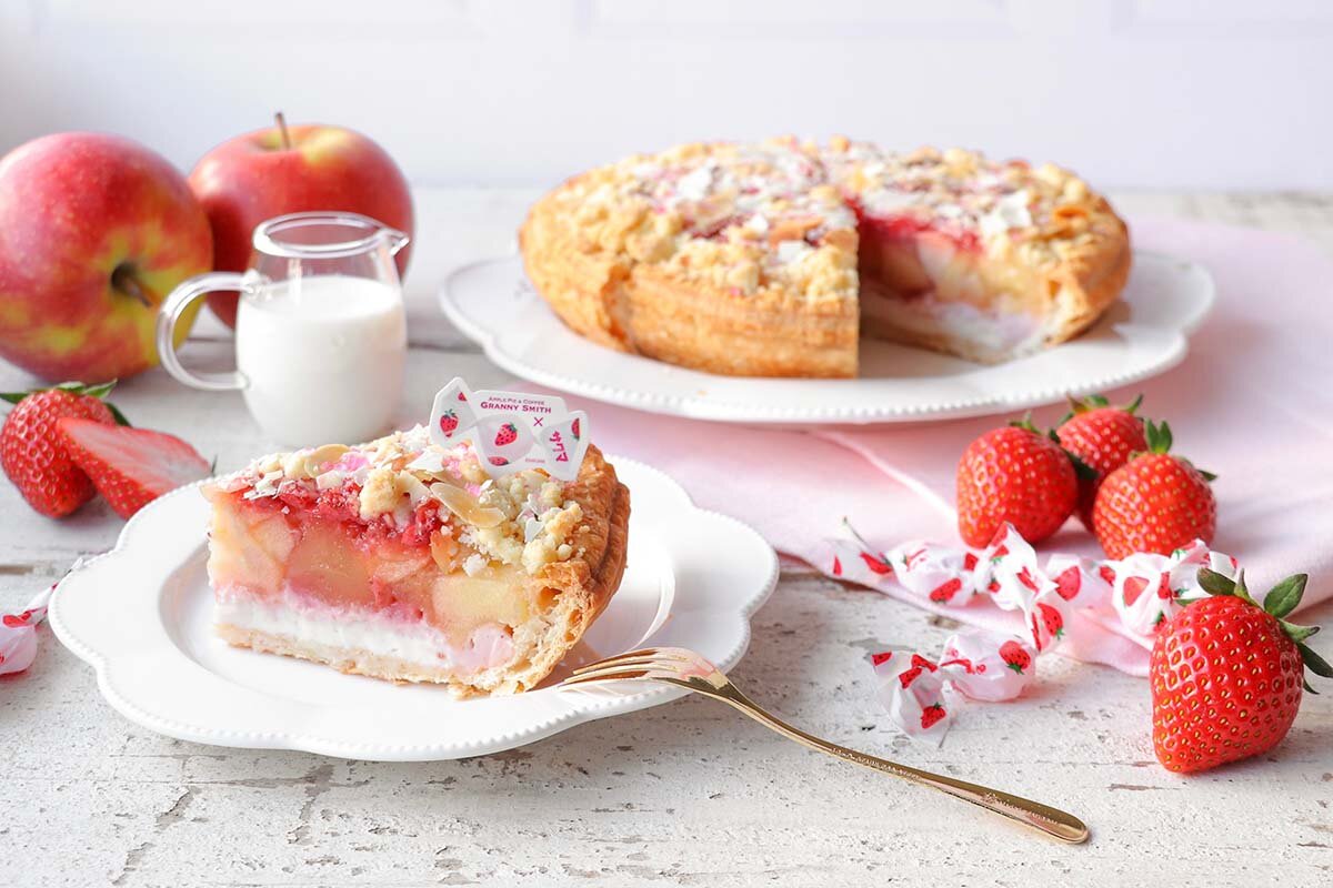 アップルパイ専門店「GRANNY SMITH APPLE PIE & COFFEE」の「いちごみるく アップルパイ」