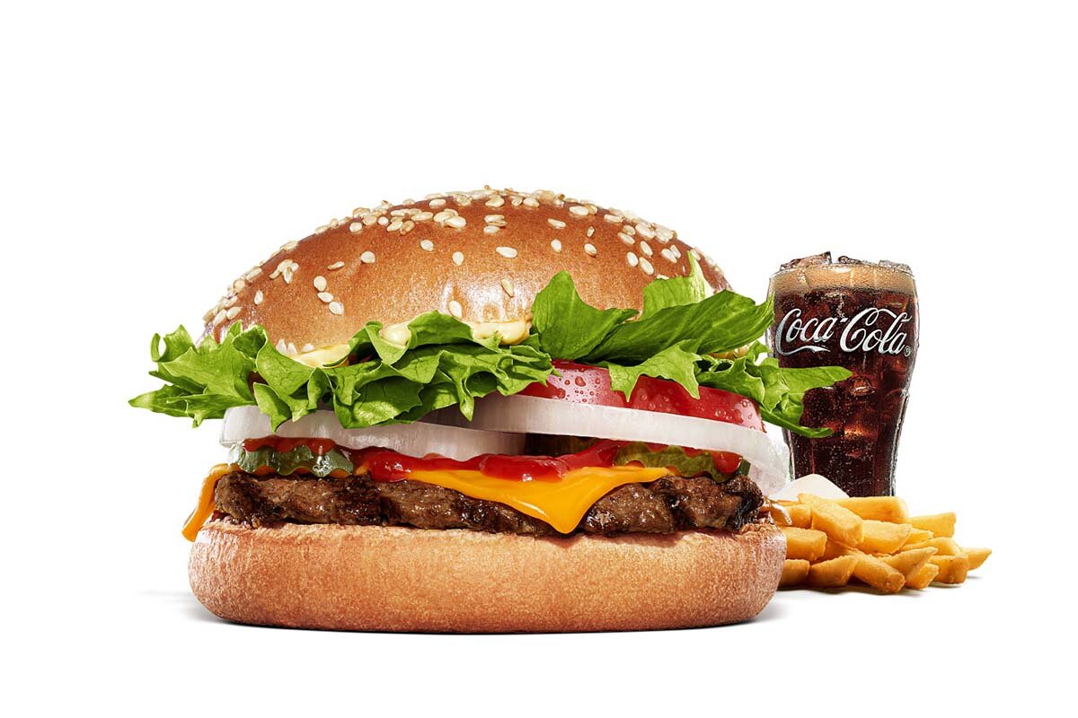 チーズの旨味が引き立つ「ワッパー チーズJr. セット」（650円）