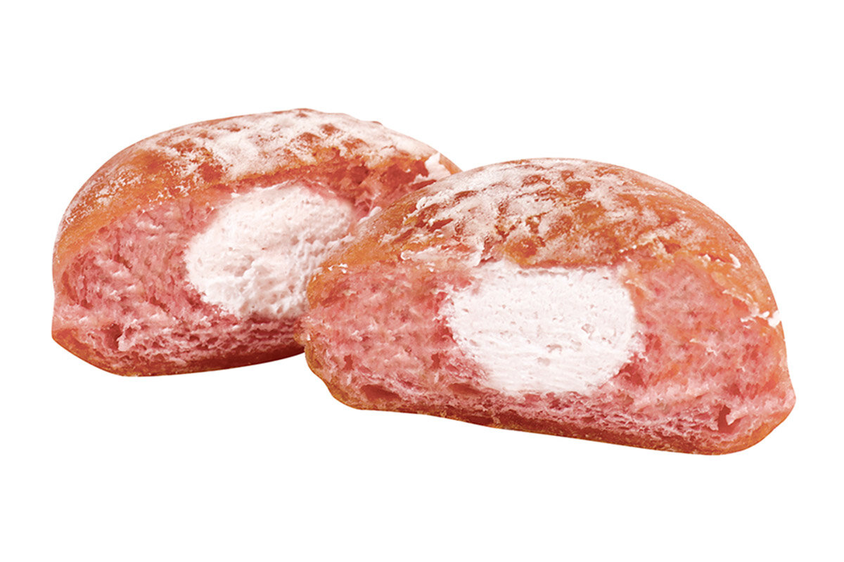 季節限定フレーバーの新作「milkyクリームドーナツ（神奈川県産八重桜）」（231円・税込）