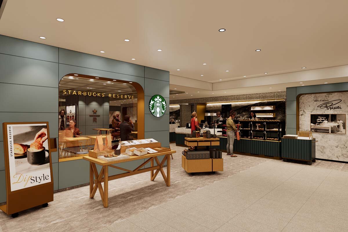 「スターバックス リザーブ® カフェ 大丸梅田店地下1階店」の外観イメージ