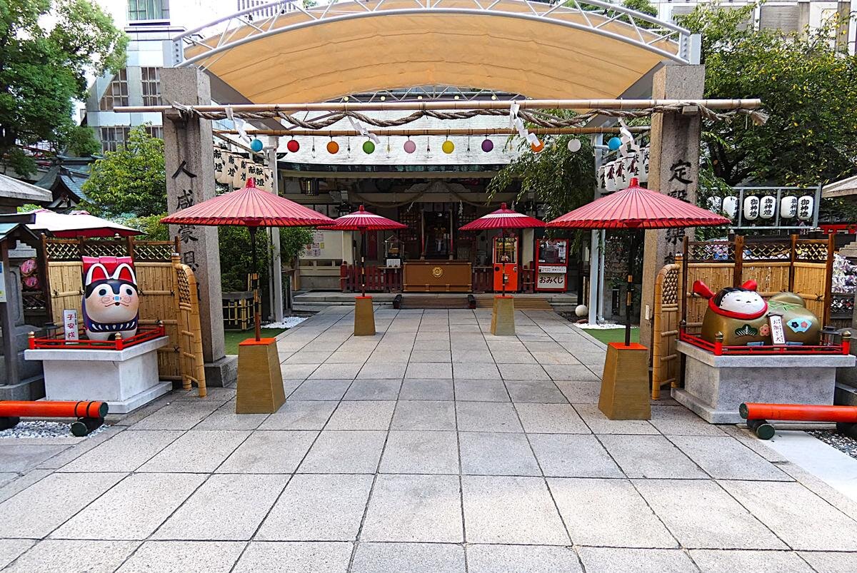 「露天神社」の境内（大阪市北区）