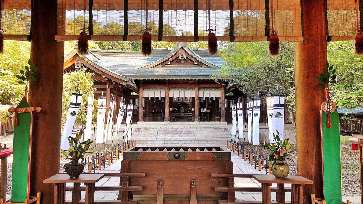 「吉野神宮」（奈良県吉野町）