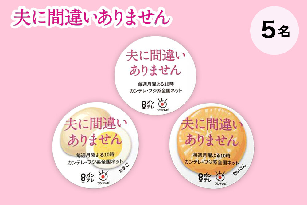 『夫に間違いありません』 毎週月曜よる10時放送 オリジナルステッカー３枚セット（非売品）