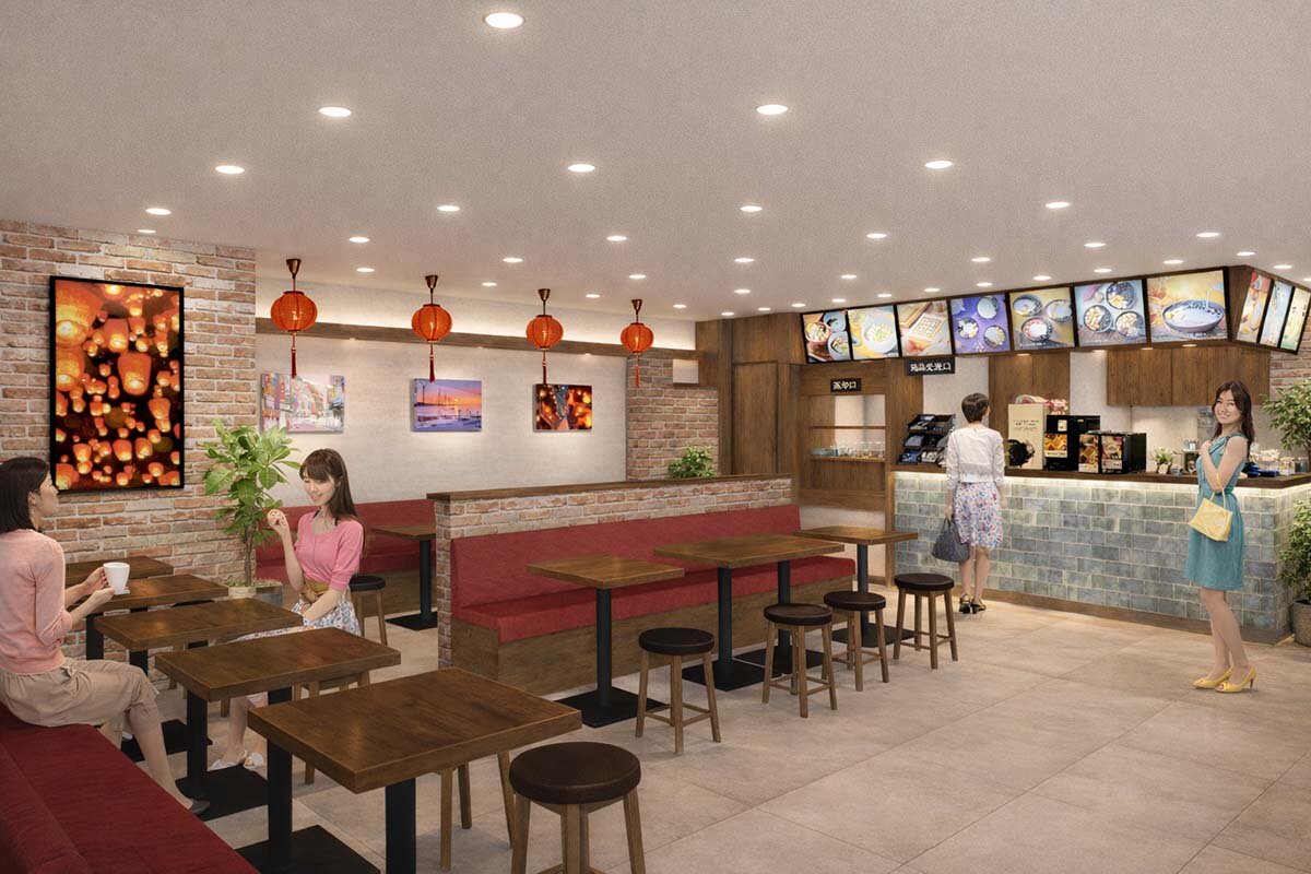 「MORE TAIWAN」をテーマに全面刷新する「台湾甜商店 梅田阪急三番街店」の内観イメージ