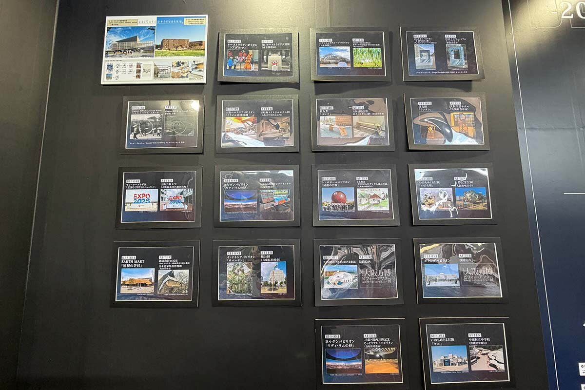 無料エリアで公開されている「大阪・関西万博」の会場から移設・移築が決まっている一部のモニュメントや施設（撮影2026年3月16日）