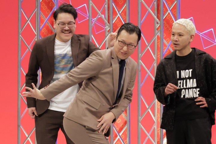 左から）隣人 橋本市民球場、華山 にこらす、デルマパンゲ 迫田篤