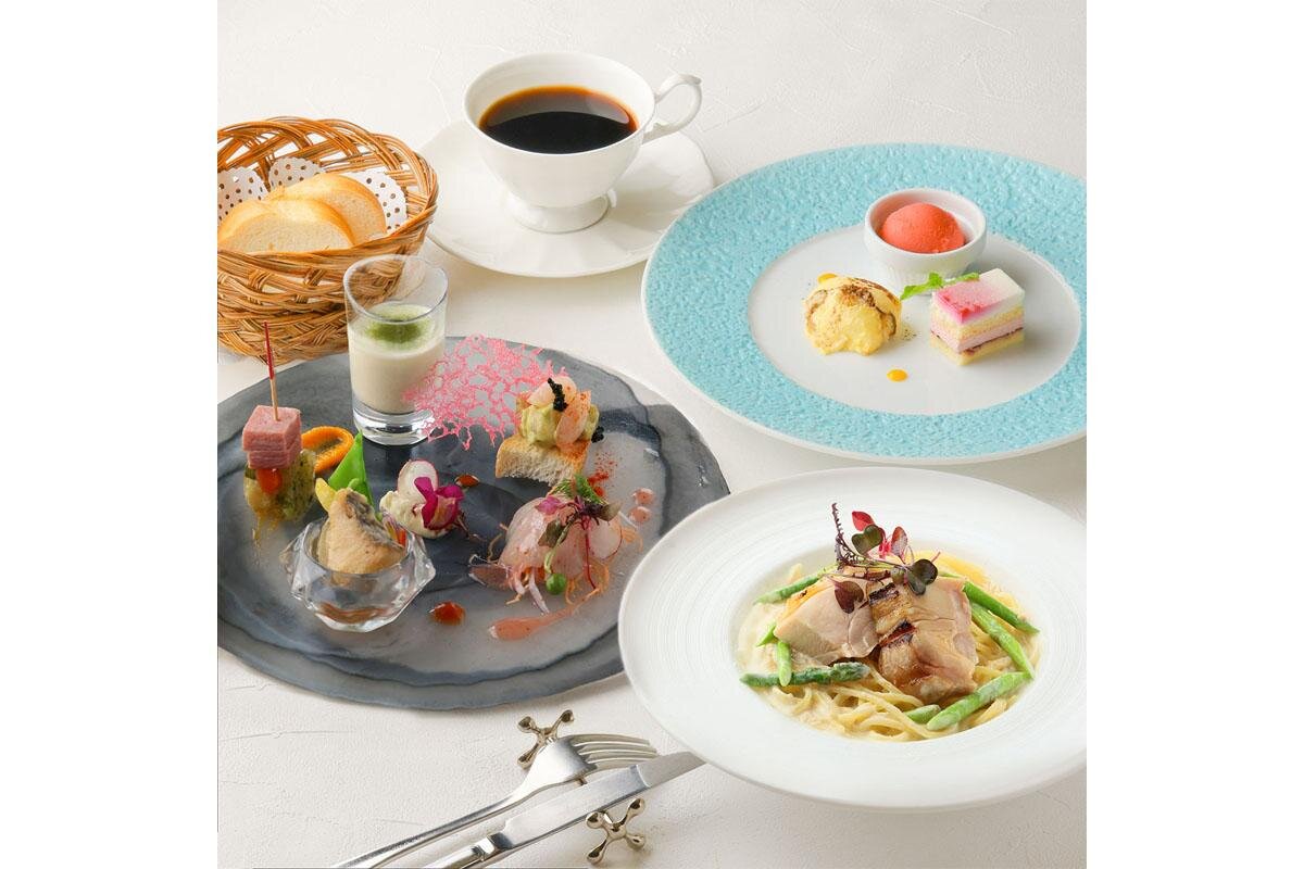 『パスタが選べ、魅せる前菜5種盛り合わせのショートコース【レッジーロ】』「パパミラノ阪急グランドビル店」（大阪市北区）