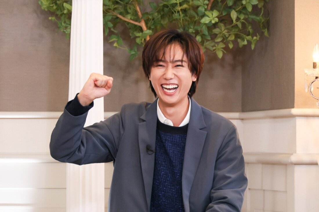 左から）カズレーザー（メイプル超合金）、石井亮次、Snow Man 阿部亮平、井森美幸、坂東彌十郎、国本梨紗、森田哲矢（さらば青春の光）