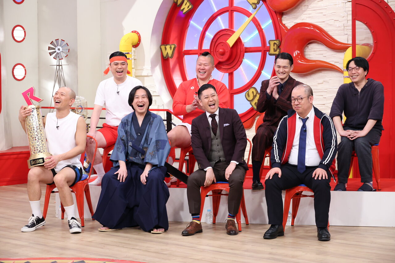 上段左から）ななまがり・初瀬悠太 / しんや / 九条ジョー / おしみんまる 下段左から）今井らいぱち / トンツカタン・お抹茶 / ドンデコルテ・渡辺銀次 / ルシファー吉岡