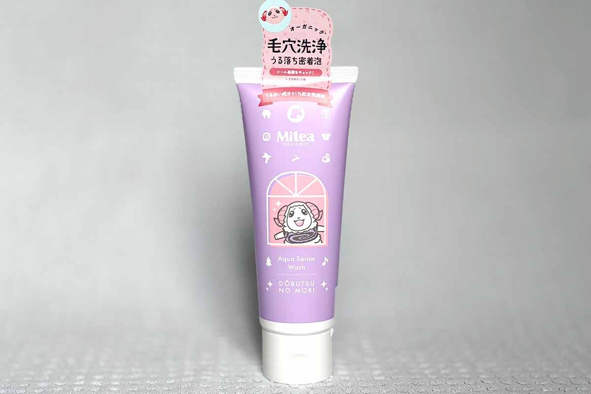 洗顔料「＜どうぶつの森＞ミティア アクアセラム ウォッシュ」（100g/1,188円）