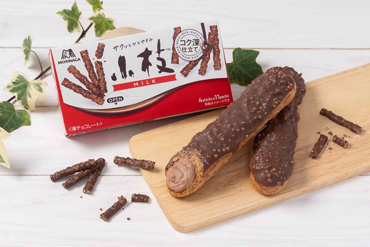 チョコレート菓子「小枝＜ミルク＞」とのコラボ「小枝シュー」（390円）