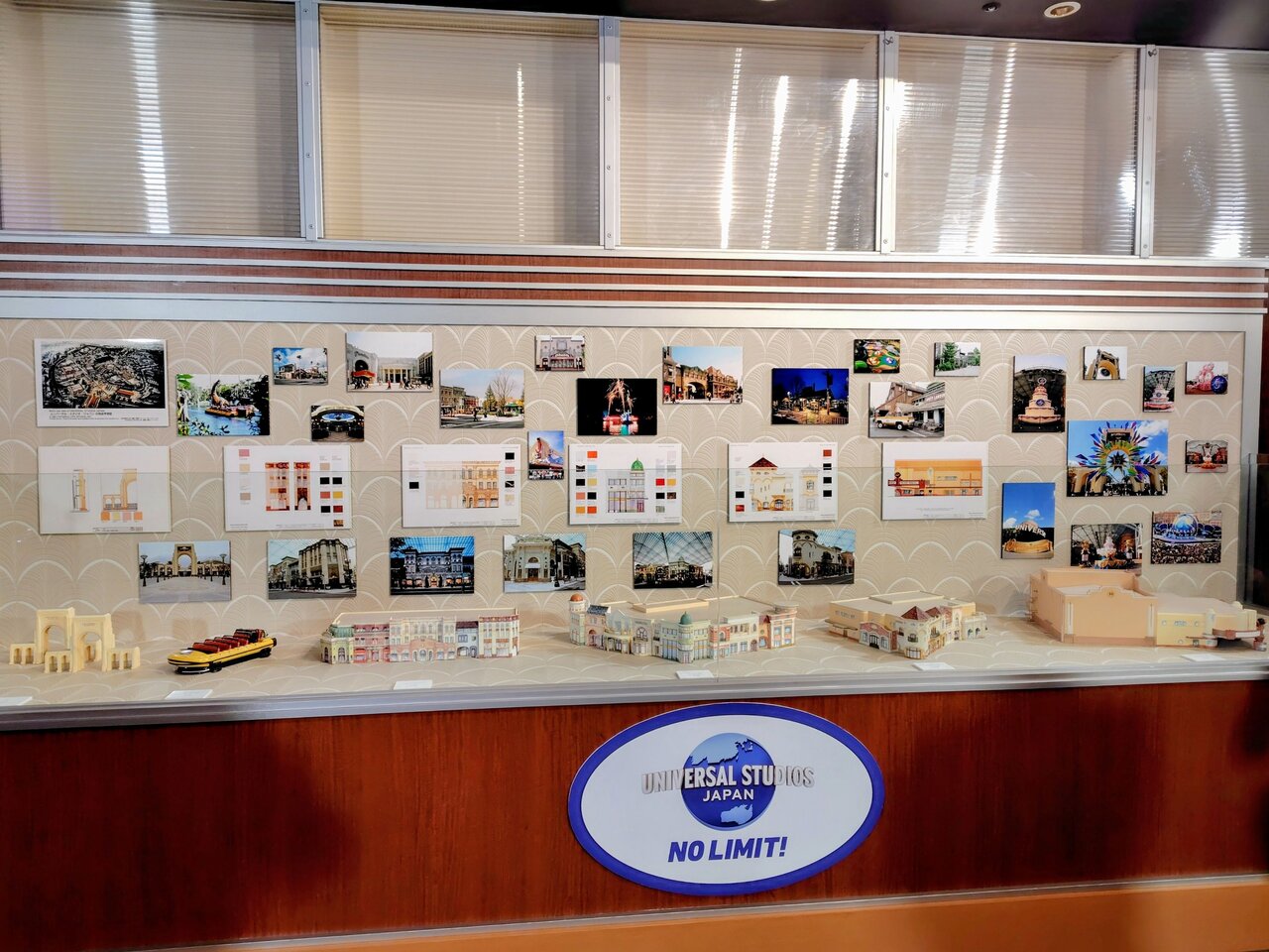 「年間パスセンター」で始まった特別展示「Back to ジオラマギャラリー～Discover U!!!～」（３月31日、USJ）