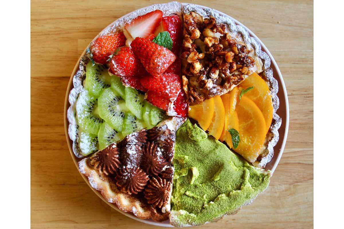 食後でも重たくなりすぎず、カフェ利用でもしっかり満足感のある仕上がりを目指すという「Pizzeria NICOLA 六甲店」のタルト