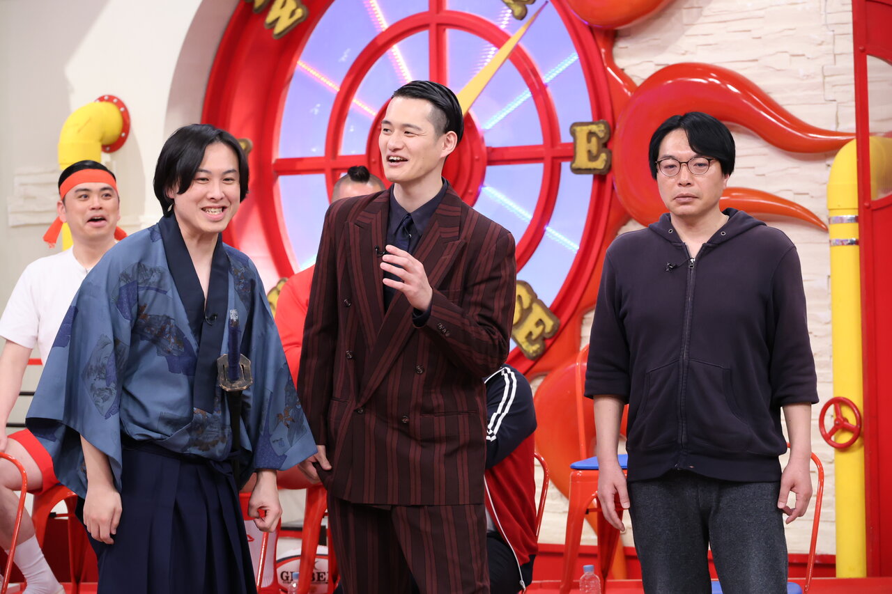 左から）トンツカタン・お抹茶 / 九条ジョー / おしみんまる