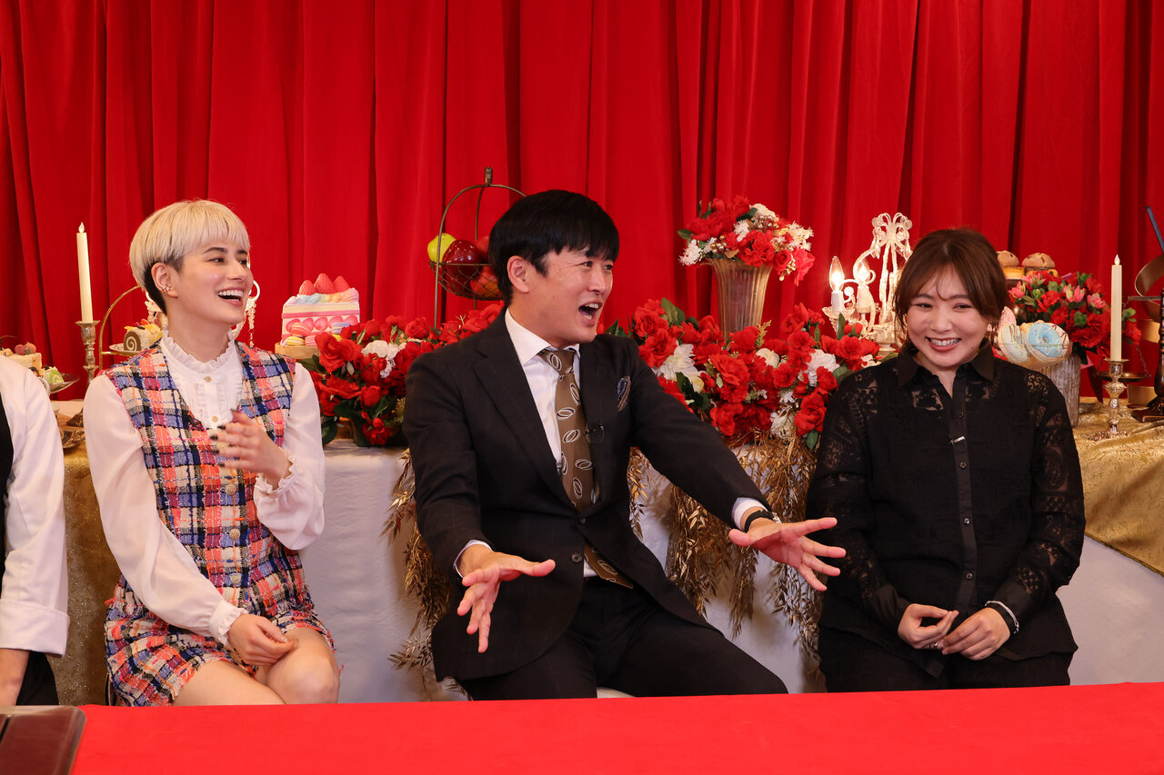 左から）ホラン千秋、劇団ひとり、野呂佳代