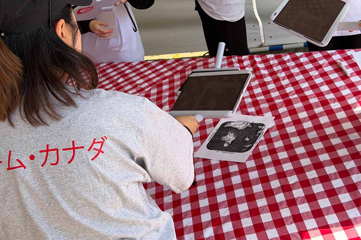 カナダ館で実際に使われていたAR体験を再現