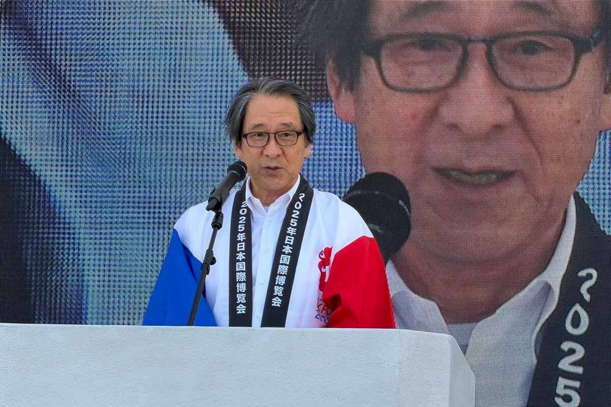 今後のイベントについて発表した石毛事務総長