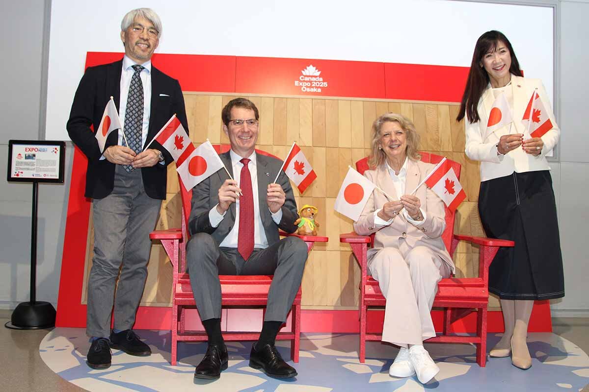 カナダ政府代表も参加したセレモニーの様子