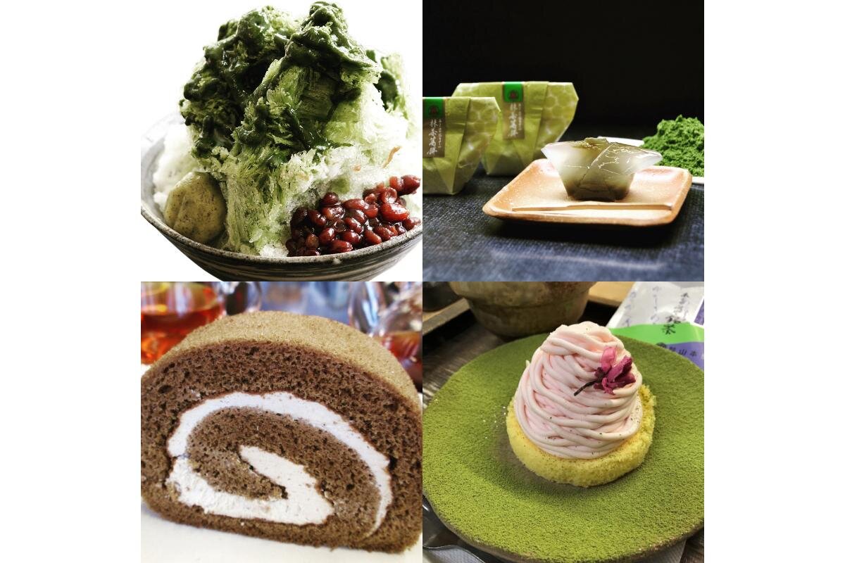 「山本園」の「あさみや茶スイーツ」の例（滋賀県甲賀市）