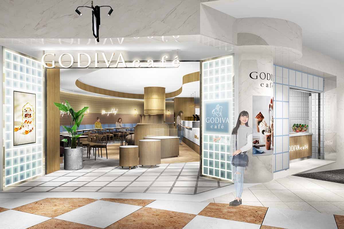 「ゴディバ カフェ ディアモール大阪店」の外観イメージ