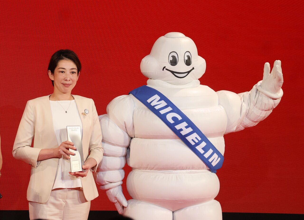 関西初のソムリエアワードを受賞した田中美希さん（４月23日、大阪市中央区）