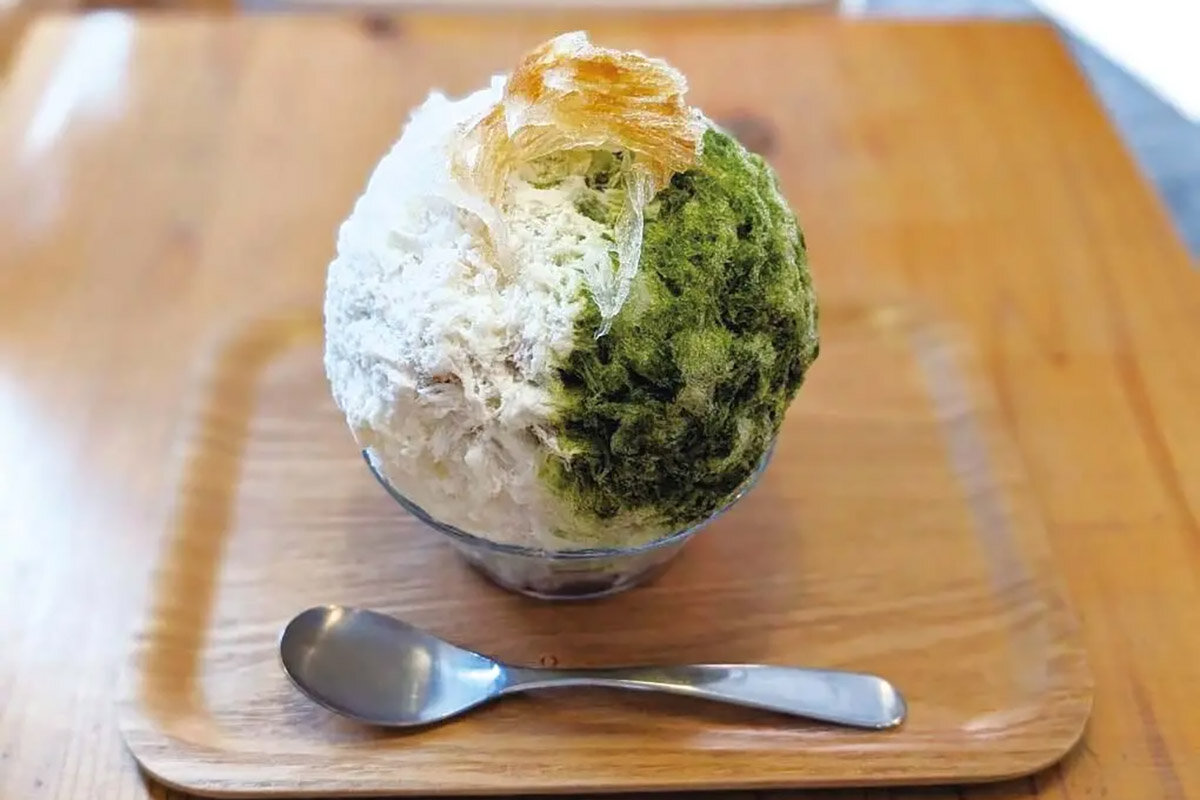 「A.cocotto（エーココット）」 の当日販売専用メニュー、宇治抹茶無糖みるく（黒蜜入り）（1,540円・税込）