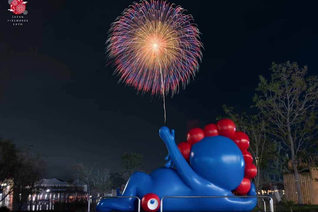 大阪・関西万博で実施した「JAPAN FIREWORKS EXPO」の様子