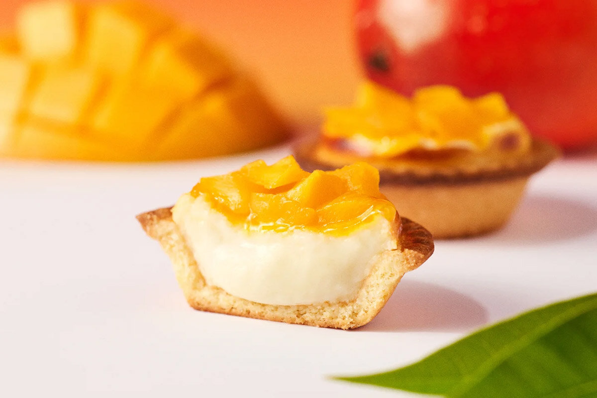 BAKE CHEESE TART「焼きたてタルト マンゴーチーズ」（351円・税込）※大阪髙島屋店限定