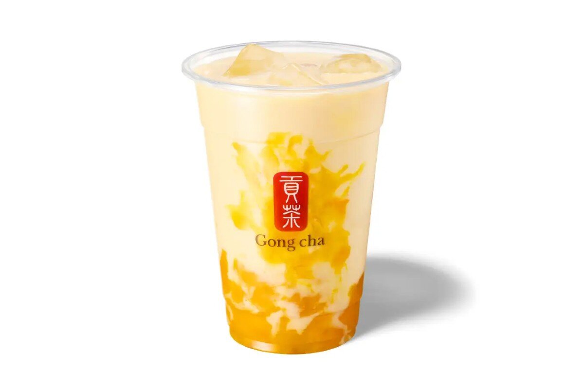 ゴンチャ「リッチ マンゴープリン ミルクティー（ICED/M）」（670円・税込）