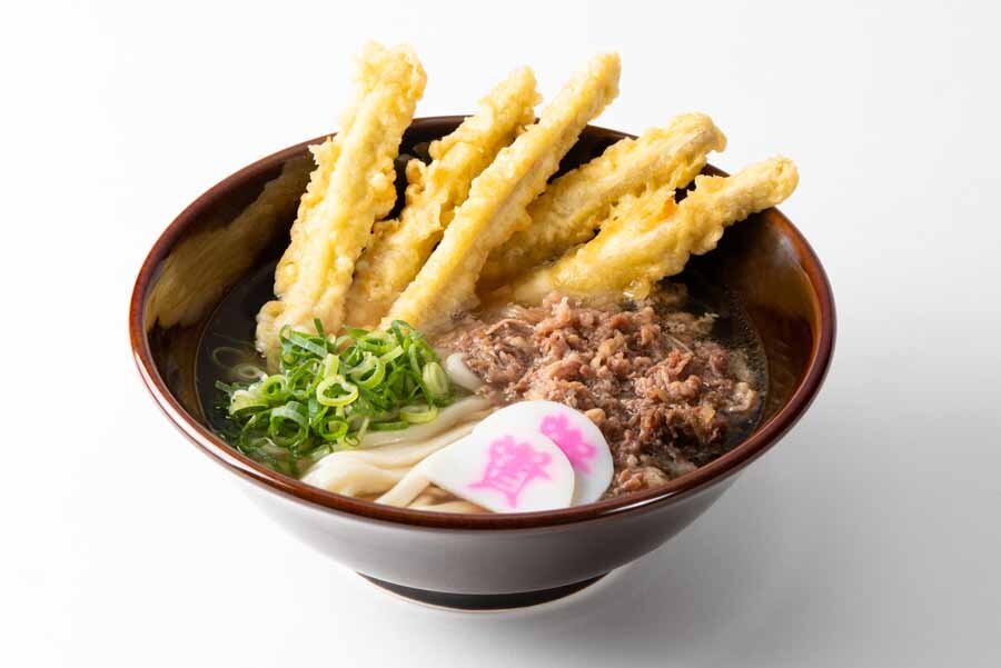 肉ごぼ天うどん