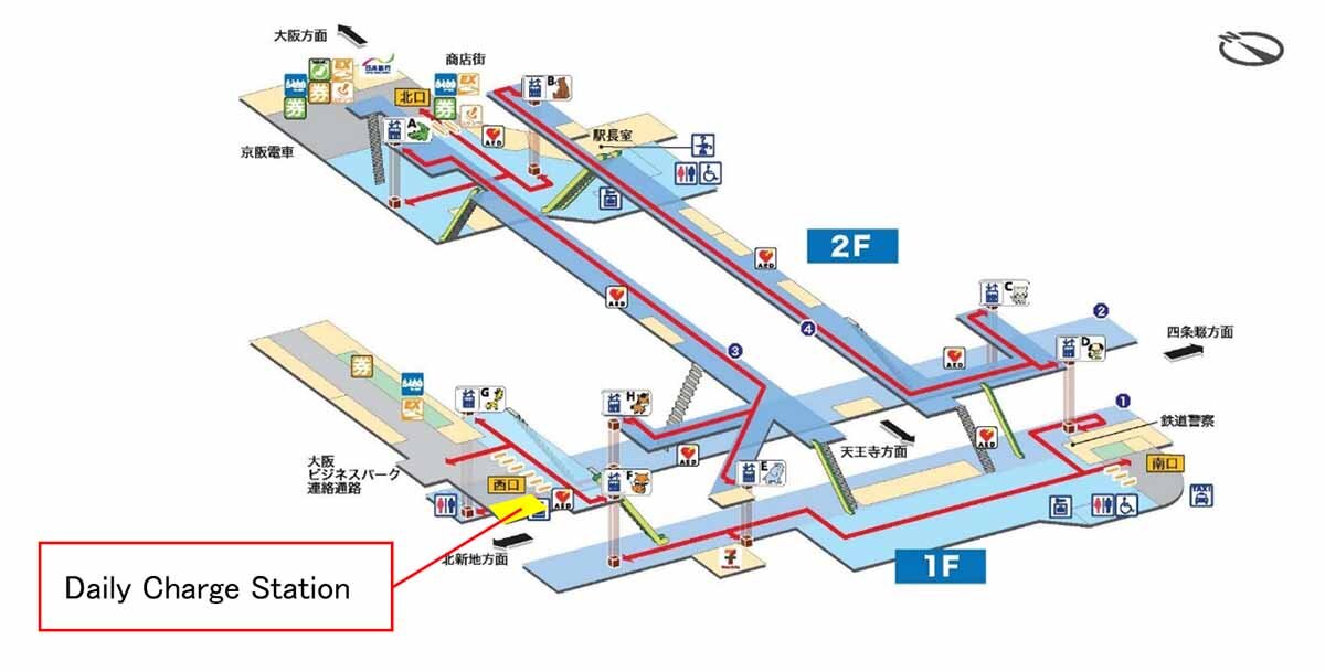 場所はJR・京橋駅の西口改札を出てすぐの旧ベーカリー店舗跡