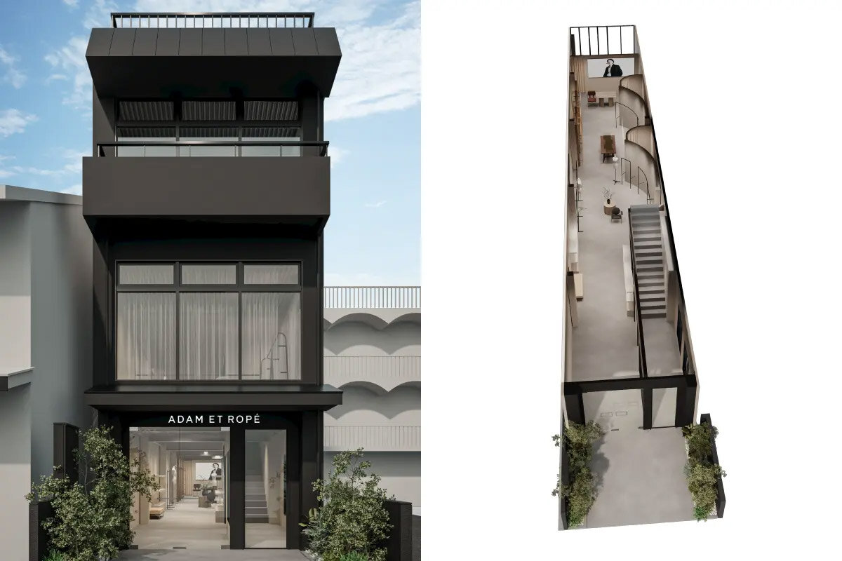 「ADAM ET ROPE' KYOTO」の新店舗イメージ（京都市下京区）
