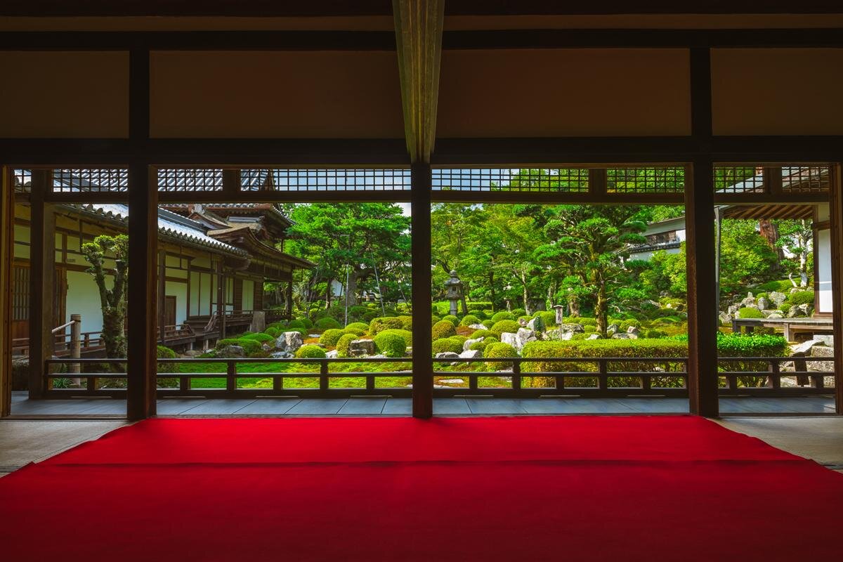 枯山水の本坊庭園「天野山　金剛寺」（大阪府河内長野市）