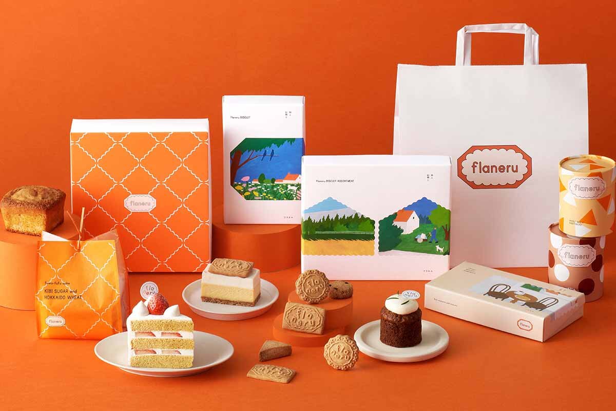 お菓子ブランド「flaneru（フラネル）粉と砂糖と」の商品群
