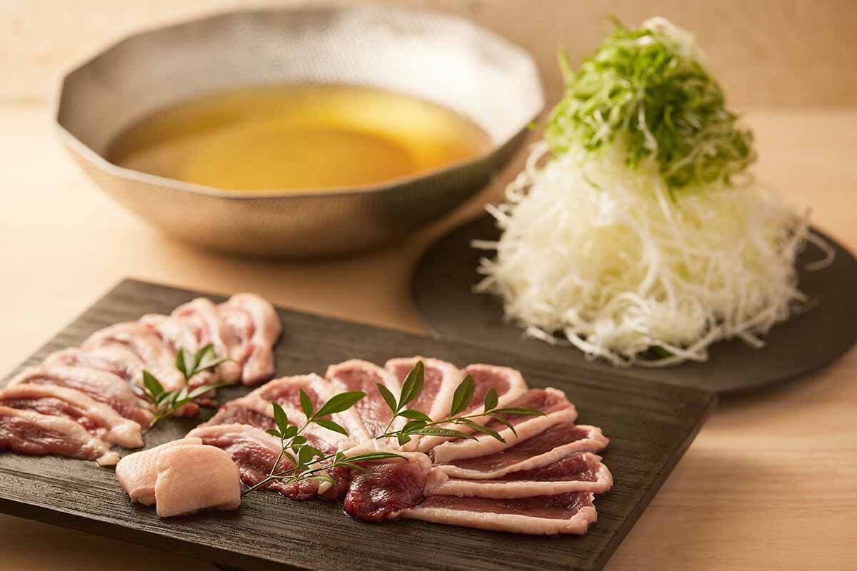 京鴨ロース肉と九条葱の「鴨しゃぶ」（2人前4,378円）