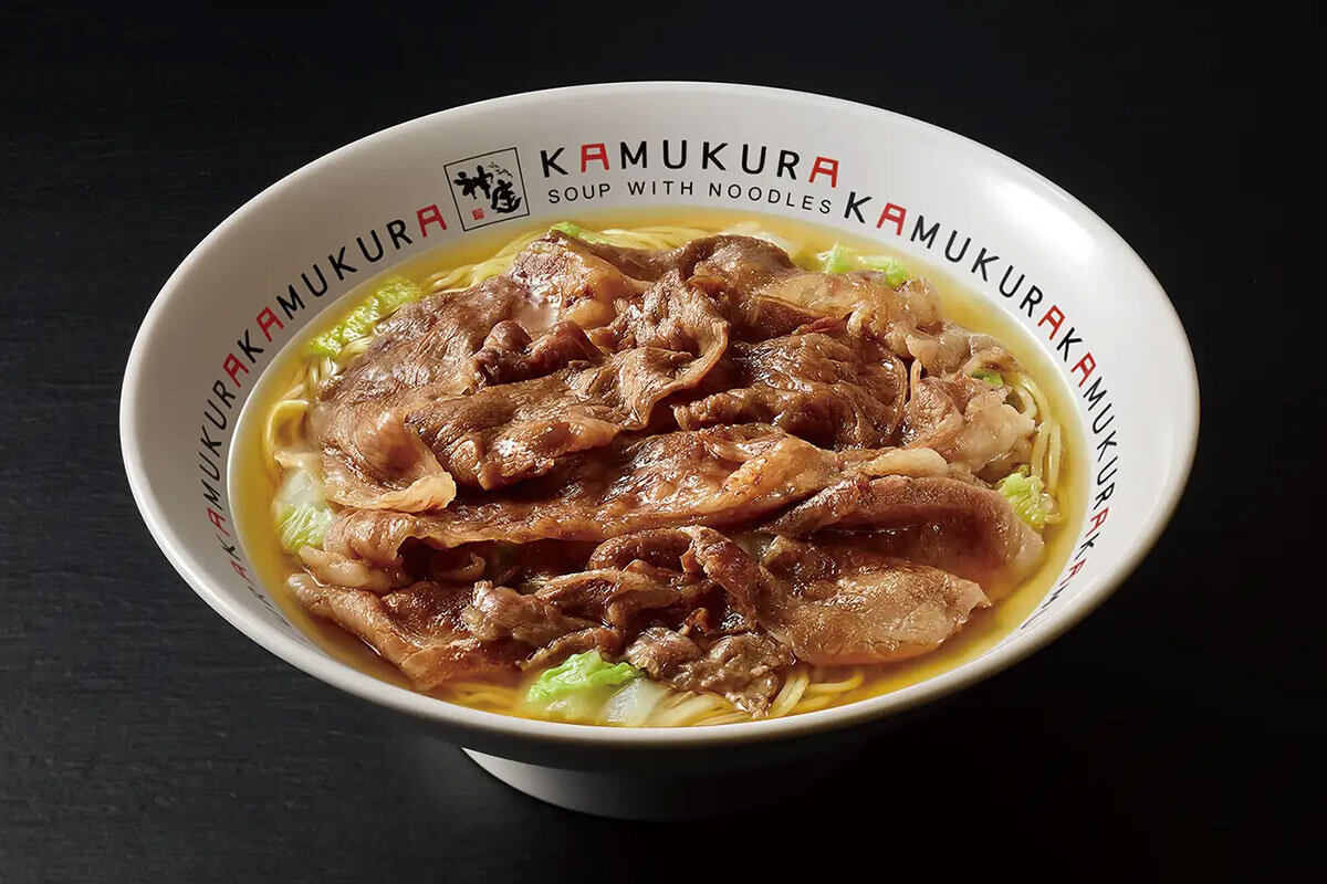 「神座」ラグジュアリー型店舗の「贅沢和牛ラーメン」（3,290円、肉Wは5,490円）